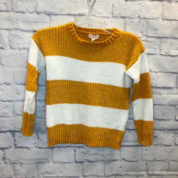 Poof Stripe Size 10 Girls Sweater