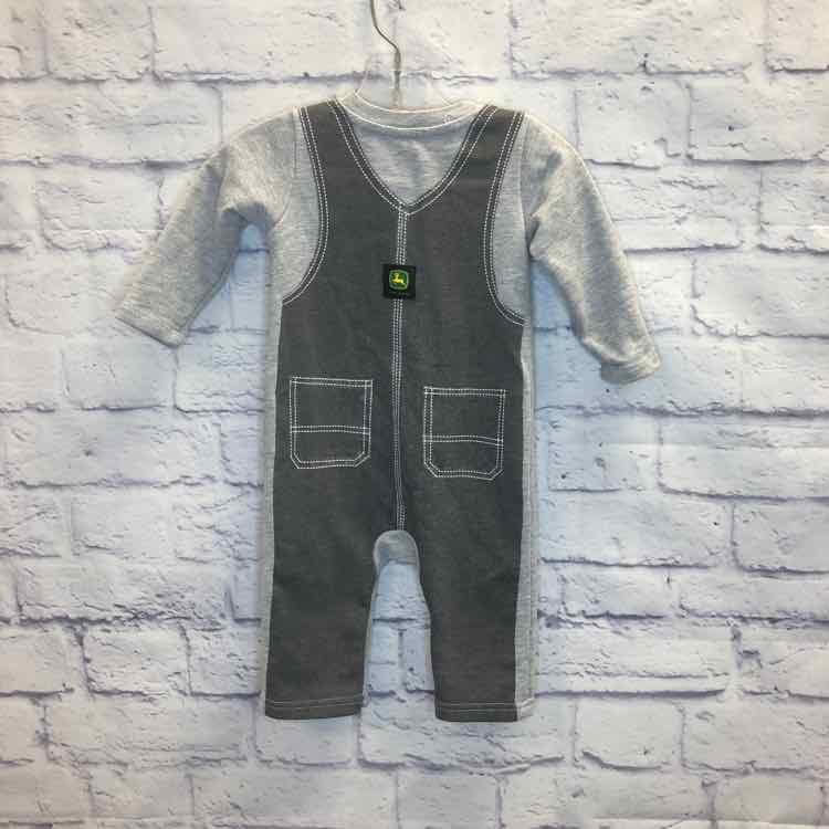 John Deere Gray Size 3-6 Months Boys Romper