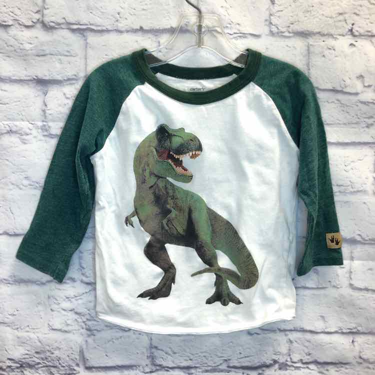 Carters Green Size 2T Boys Long Sleeve Shirt