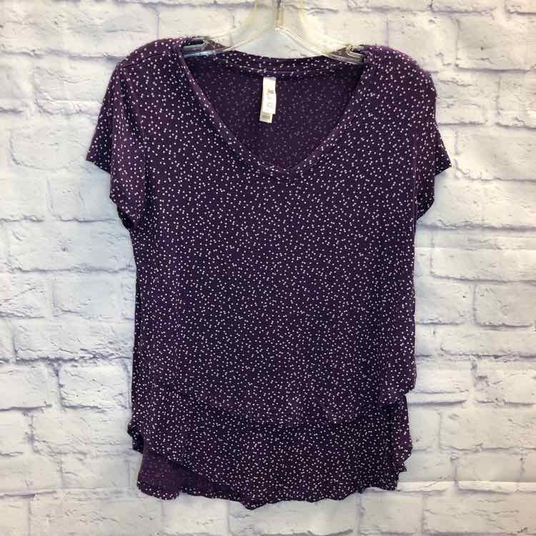 Latched Mama Purple Size S Nursing Top