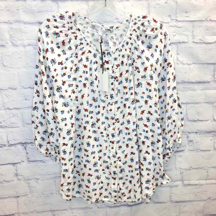 The Nines by Hatch Floral Size S Maternity 3/4 Slv Top