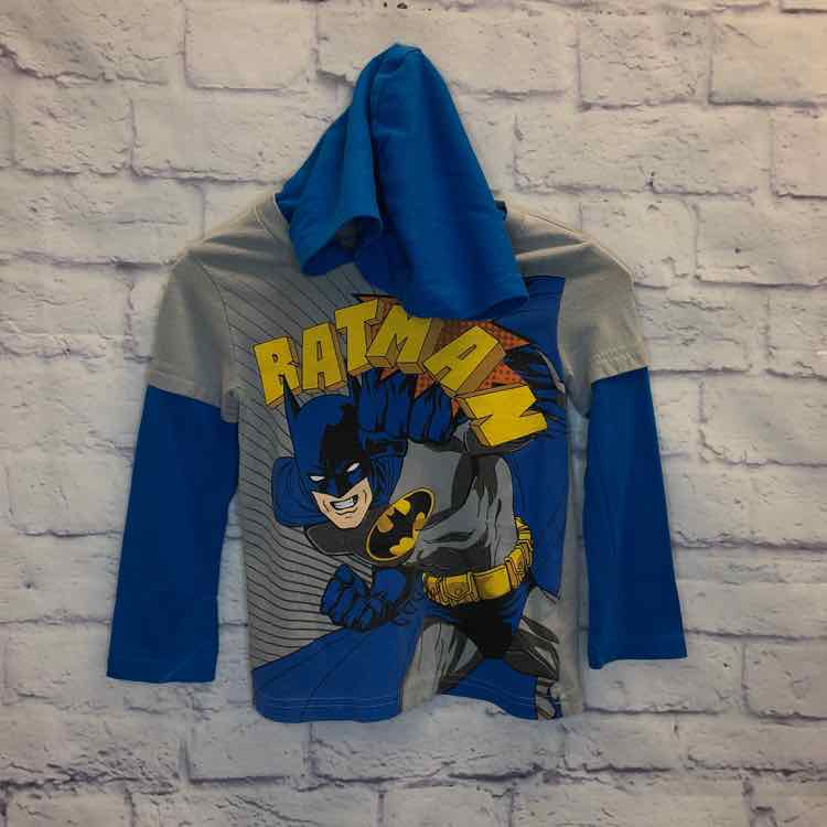 Batman Blue Size 4T Boys Long Sleeve Shirt