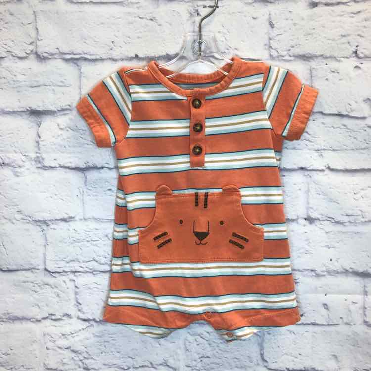 Just One You Orange Size 3 Months Boys Romper