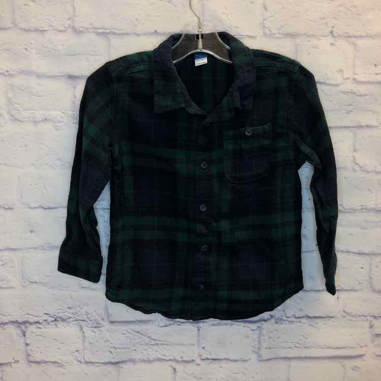 Old Navy Plaid Size 5 Boys Long Sleeve Shirt