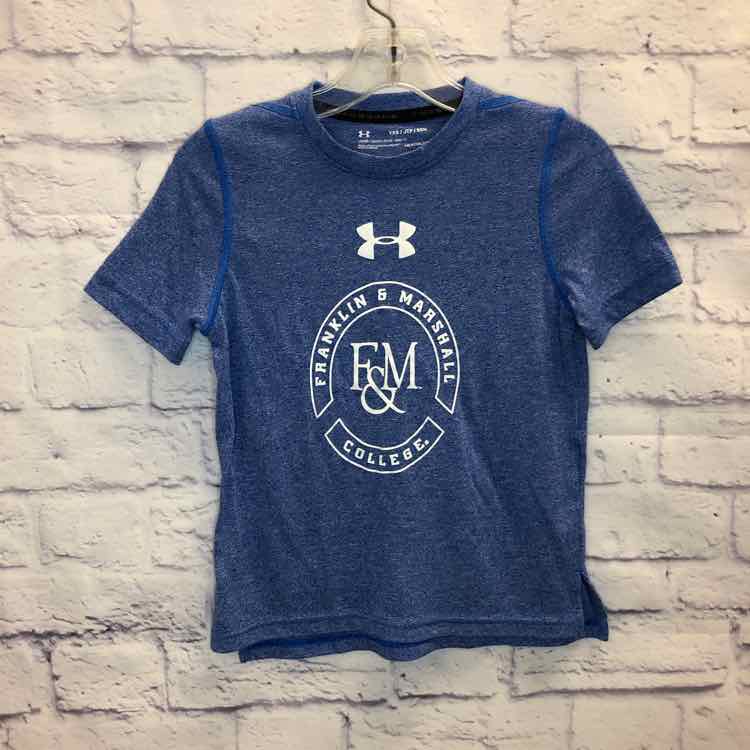 Under Armour Blue Size 7 Boys Short Sleeve Shirt
