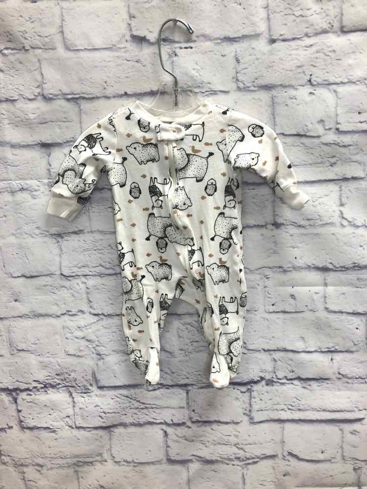 Carters White Size 3 Months Boys Sleeper