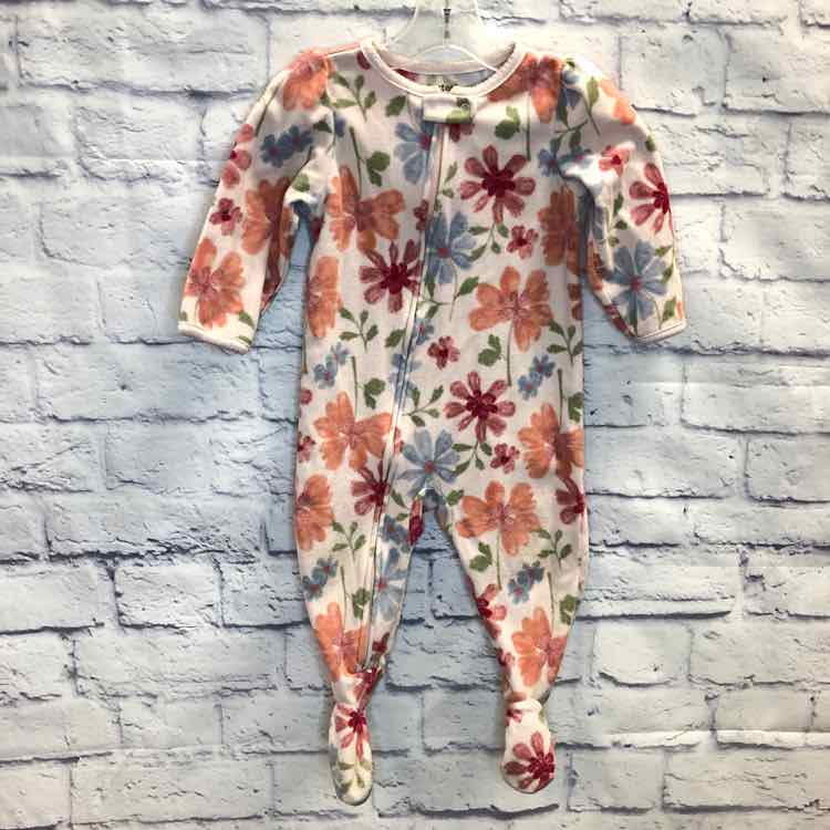 Just One You Floral Size 12 Months Fleece Girls Sleeper