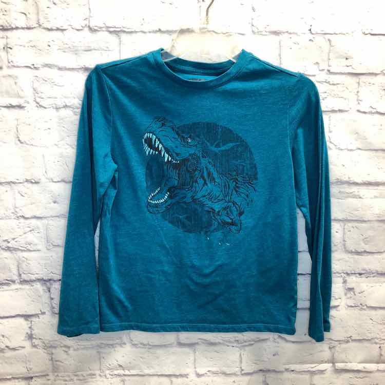 Cat & Jack Blue Size 10 Boys Long Sleeve Shirt