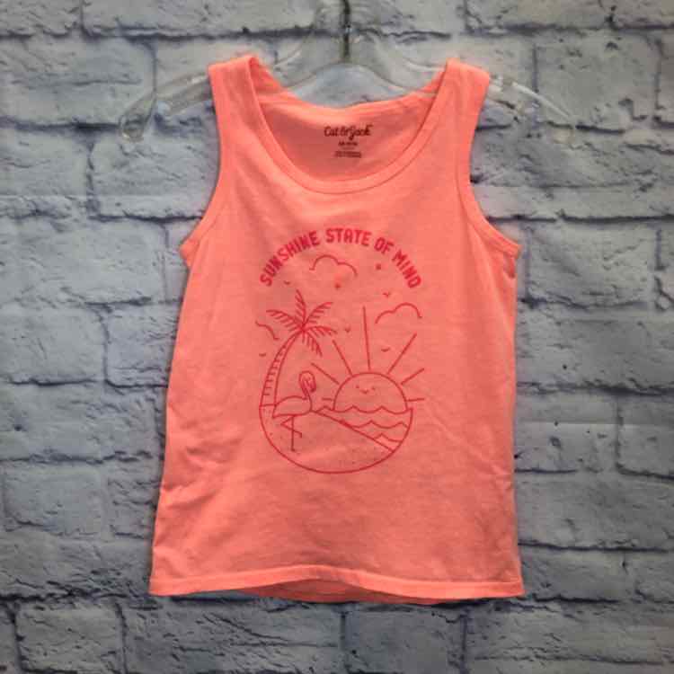 Cat & Jack Pink Size 4T Girls Tank Top