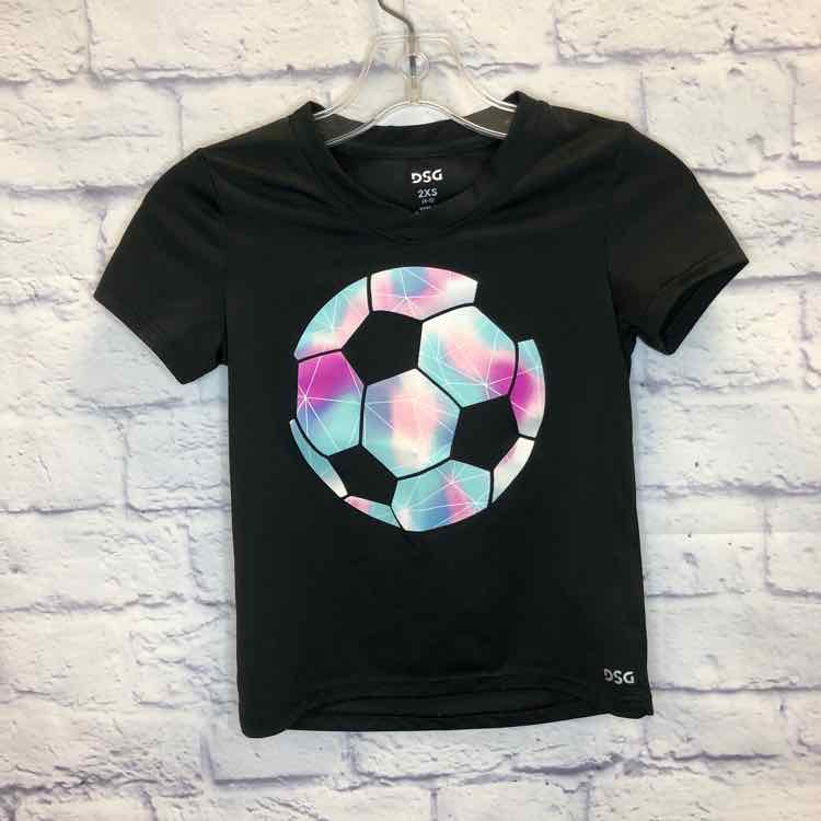 DSG Black Size 4T Girls Short Sleeve Shirt