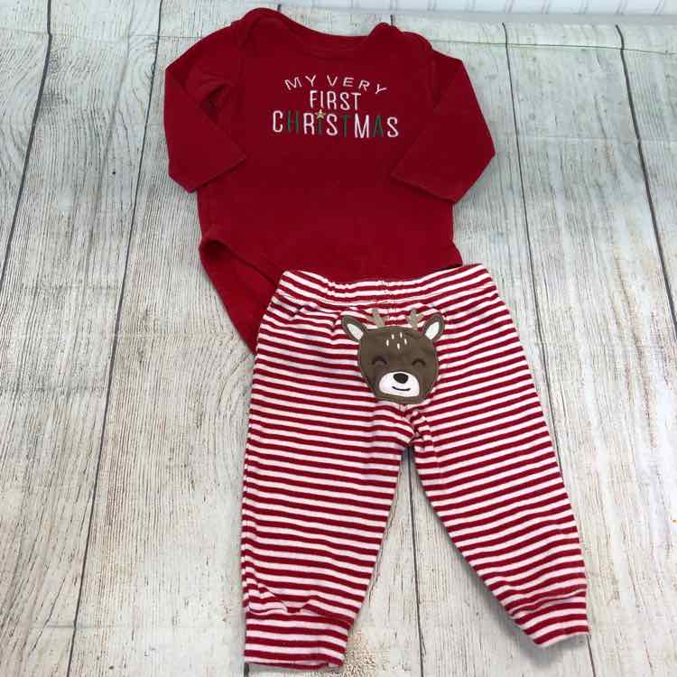 Carters Red Size 6 Months Boys 2 Piece Outfit