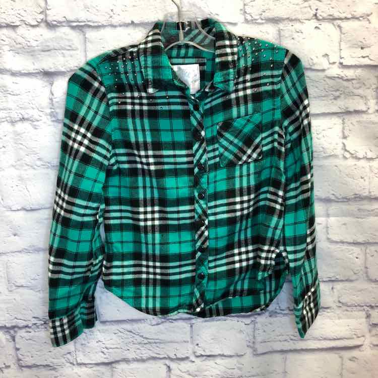 Justice Green Size 6 Girl Polo or Button Down