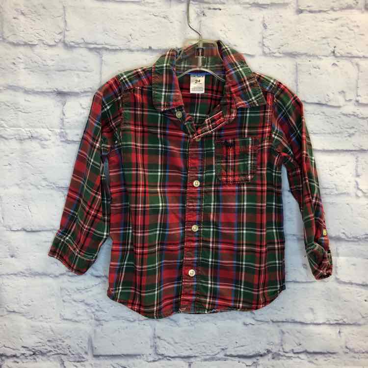 Carters Red & Green Size 24 Months Boy Polo or Button Down