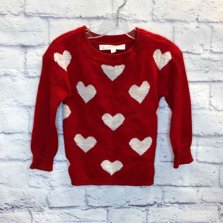 Love at First Sight Red Size 3T Girls Sweater