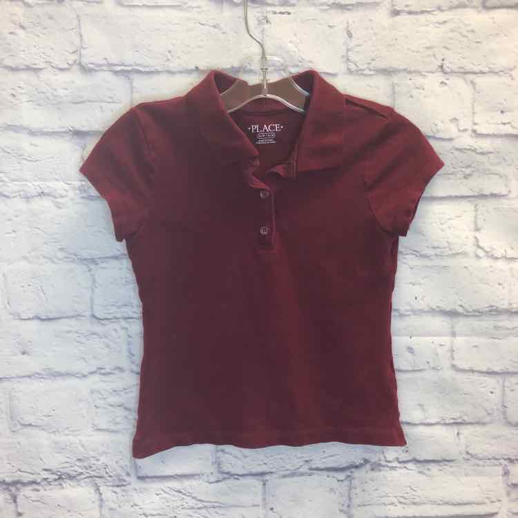 Childrens Place Maroon Size 5 Girl Polo or Button Down
