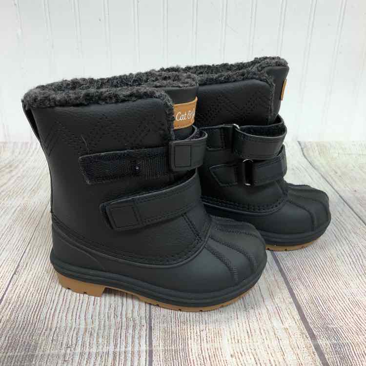 Cat & Jack Black Size 7 Boys Snow Boots