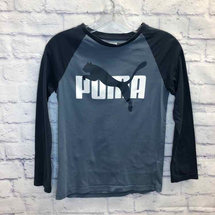Puma Blue Size 10 Boys Long Sleeve Shirt