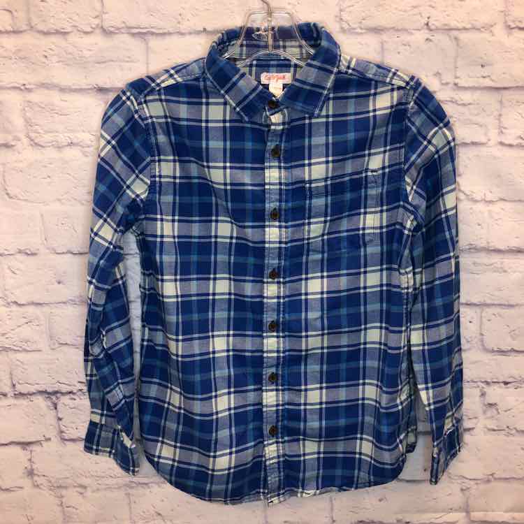 Cat & Jack Blue Size 10 Boys Long Sleeve Shirt