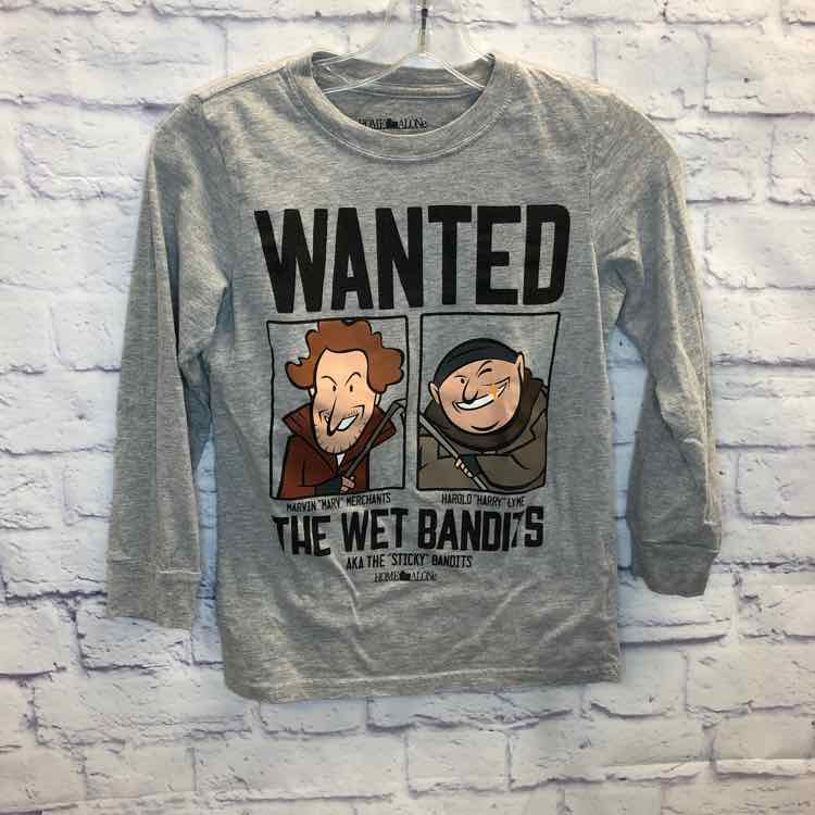 Home Alone Gray Size 10 Boys Long Sleeve Shirt