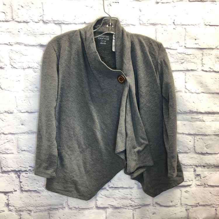 Harper Canyon Gray Size 7 Girls Long Sleeve Shirt