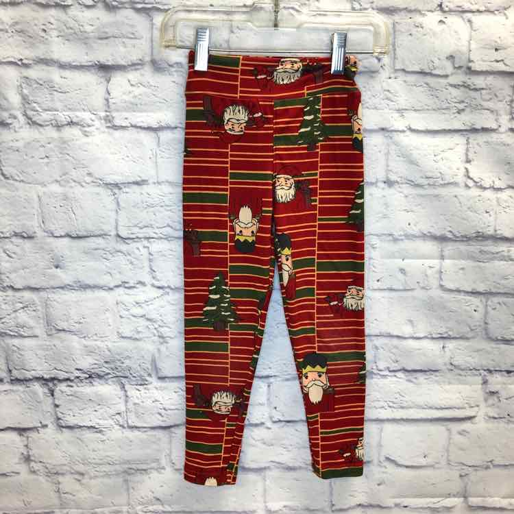LulaRoe Red Size 2-8 Girls Leggings