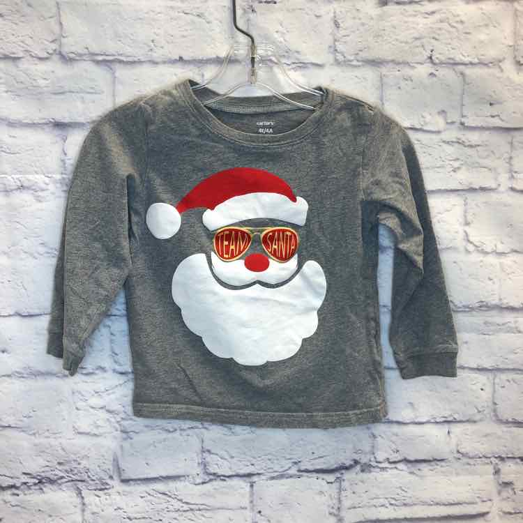 Carters Gray Size 4T Boys Long Sleeve Shirt