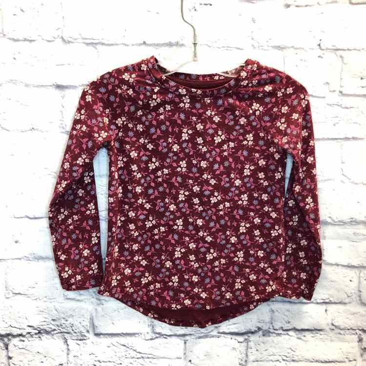 Cat & Jack Floral Size 5 Girls Long Sleeve Shirt
