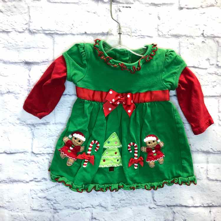 Sophie Rose Green Size 12 Months Girls Long Sleeve Shirt