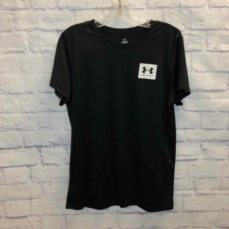 Under Armour Black Size 14 Boys Short Sleeve Shirt