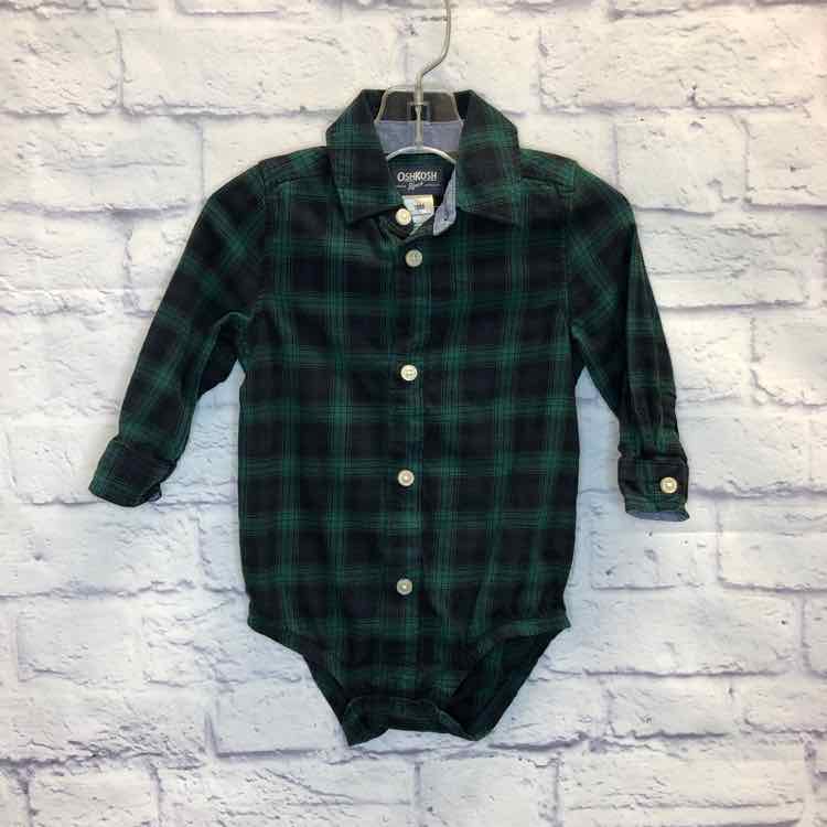 Oshkosh Green Size 18 Months Boys Bodysuit