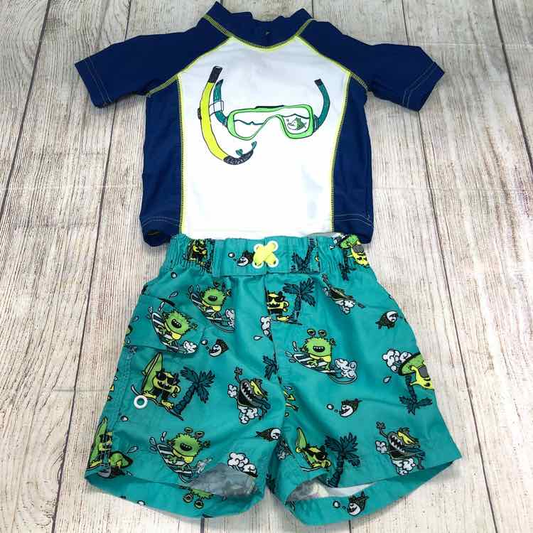 Joe Boxer Blue Size 12 Months Boys Trunks + Rashguard