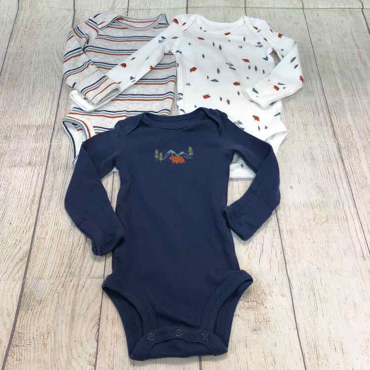 Just One You Multi-Color Size 3 Months Boys Bodysuit