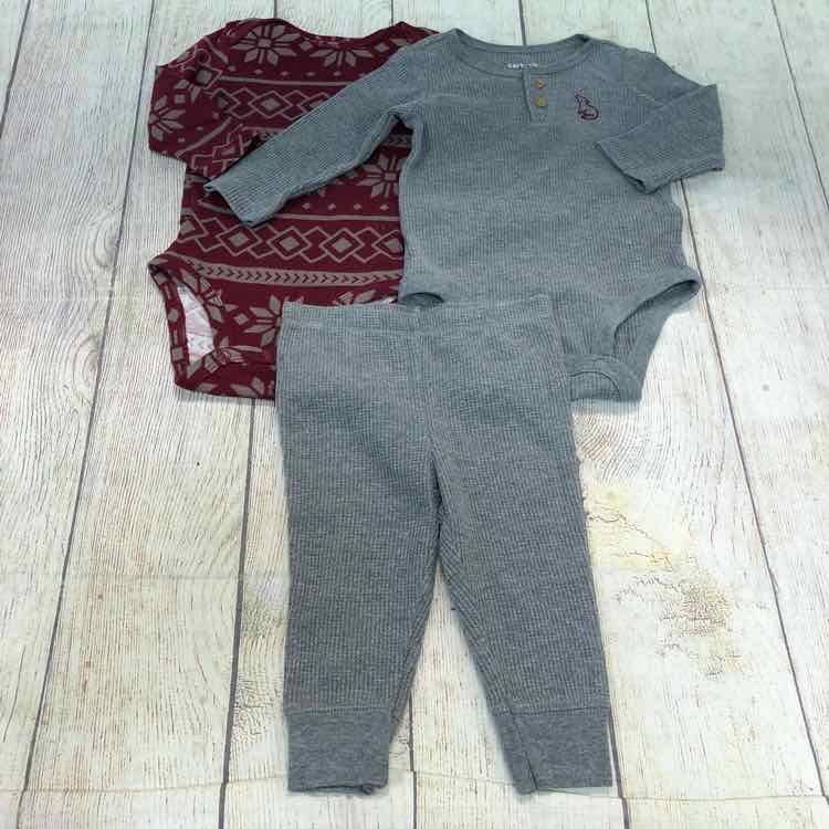 Carters Gray Size 6 Months Boys 3 Piece Outfit