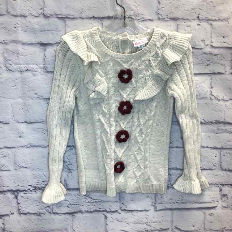 Little Lass Cream Size 5 Girls Sweater