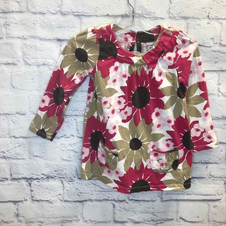 Carters Floral Size 5 Girls Long Sleeve Shirt