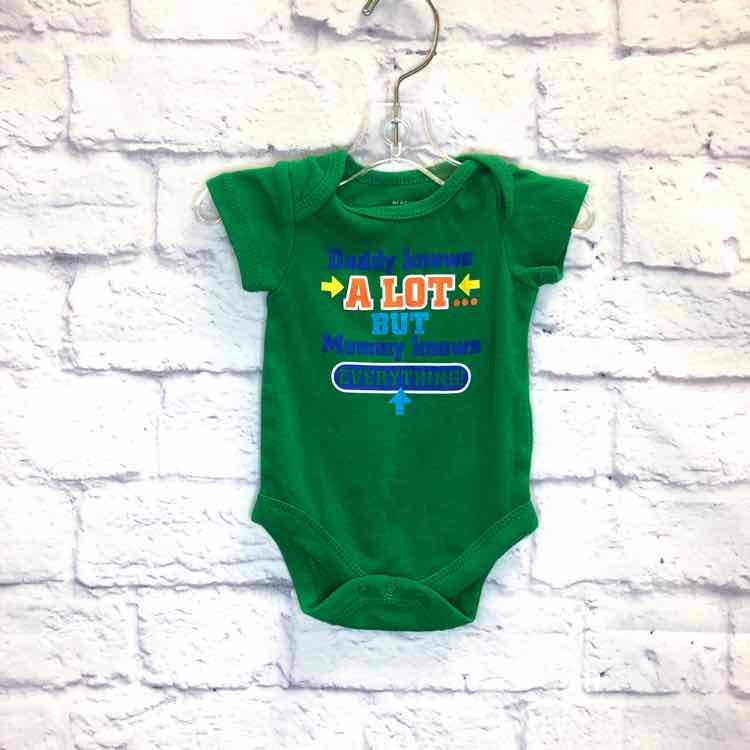 Green Size Newborn Boys Bodysuit
