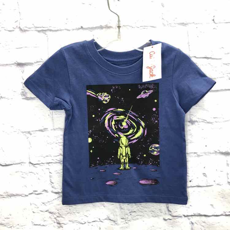 Cat & Jack Blue Size 12 Months Boys Short Sleeve Shirt