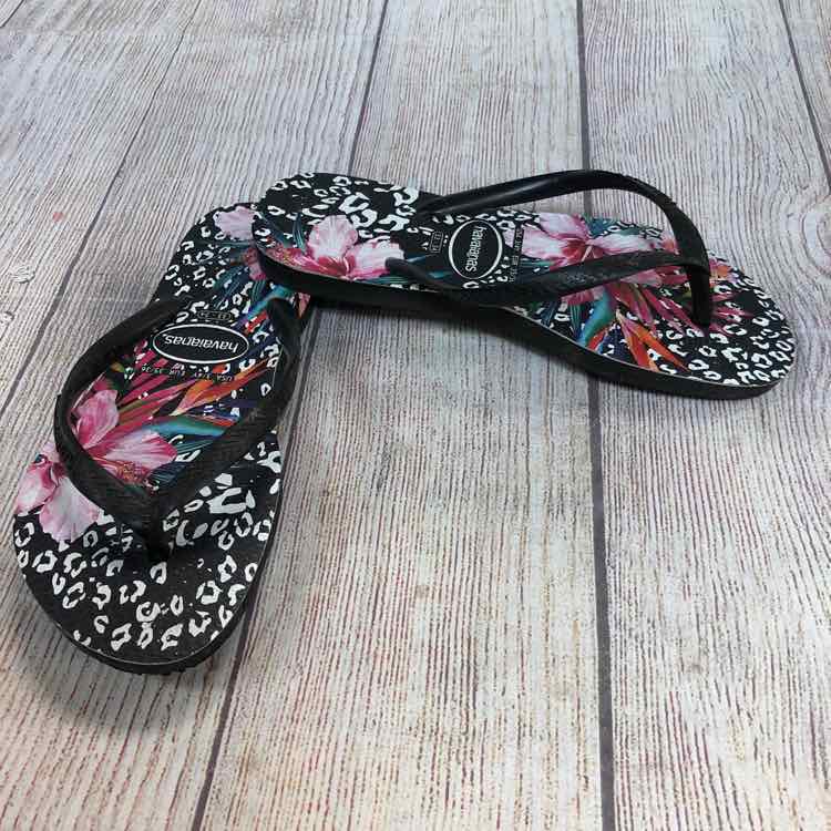 Havaianas Floral Size 3 Girls Flip Flops