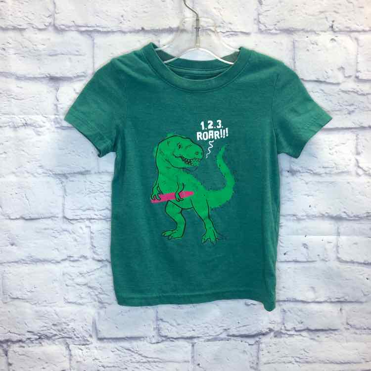 Cat & Jack Green Size 2T Boys Short Sleeve Shirt