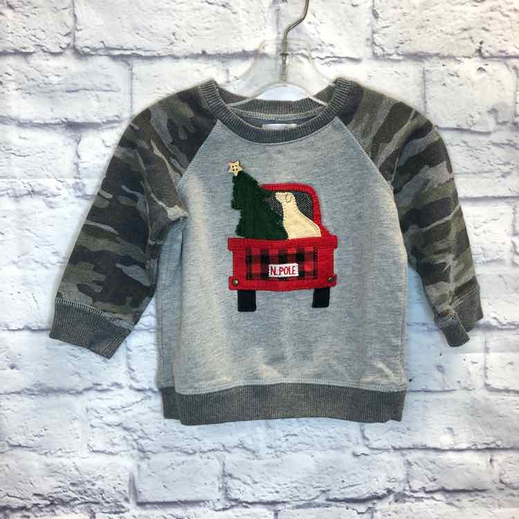 MudPie Gray Size 12-18 months Boys Sweatshirts/Hoodie