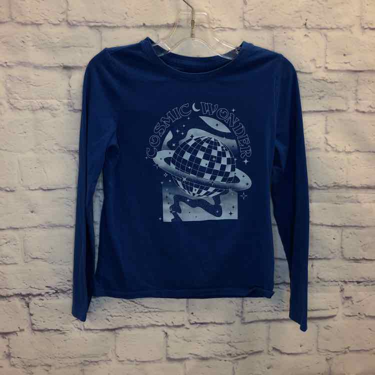 Cat & Jack Blue Size 8 Boys Long Sleeve Shirt