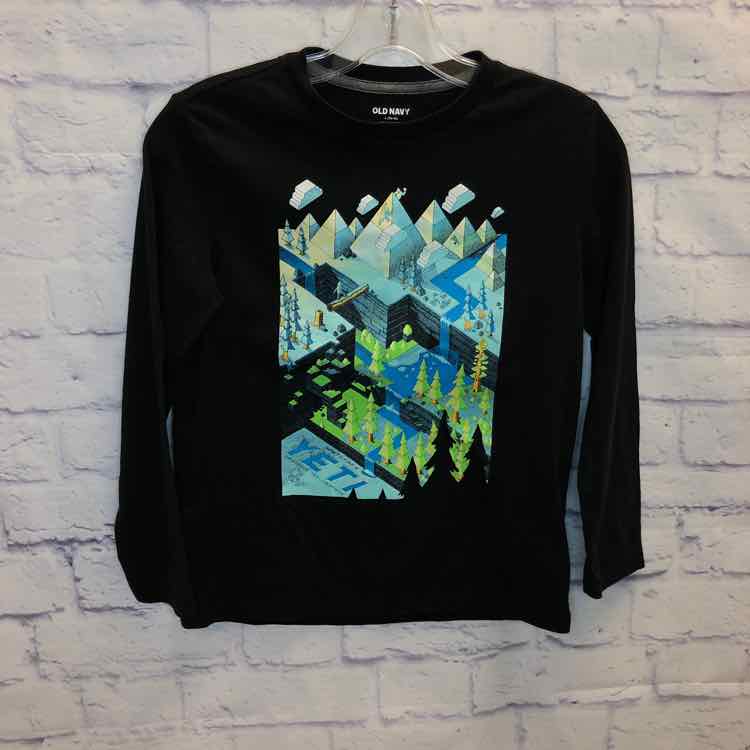 Old Navy Black Size 10 Boys Long Sleeve Shirt