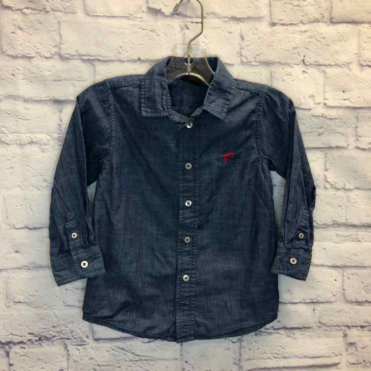 Wrangler Chambray Size 5 Boy Polo or Button Down