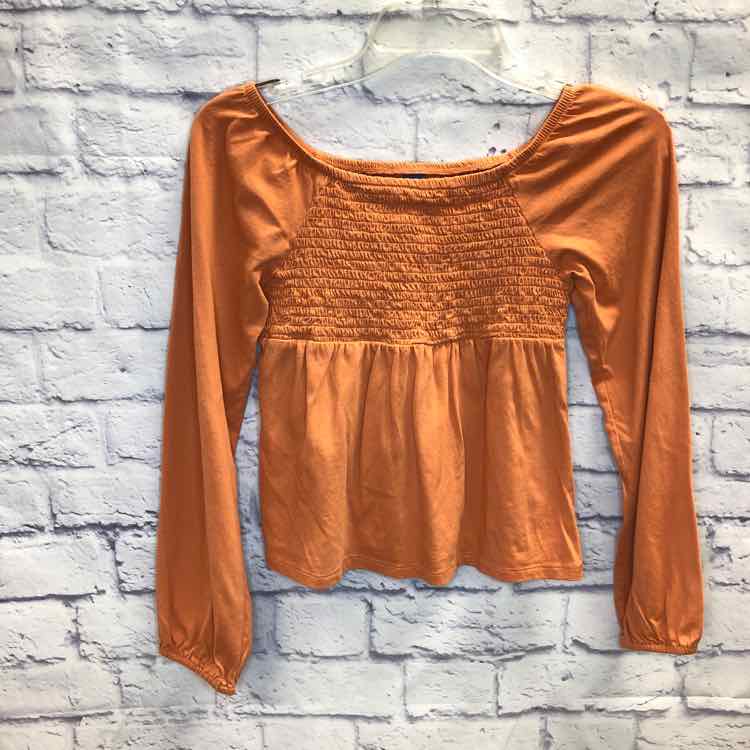 Old Navy Orange Size 14 Girls Long Sleeve Shirt