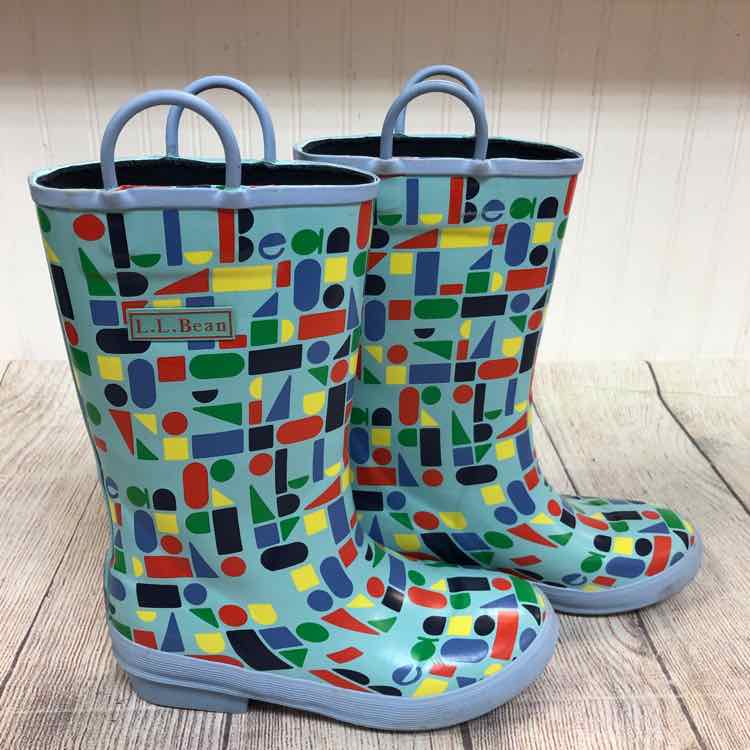 LL Bean Blue Size 2 Girls Rain Boots