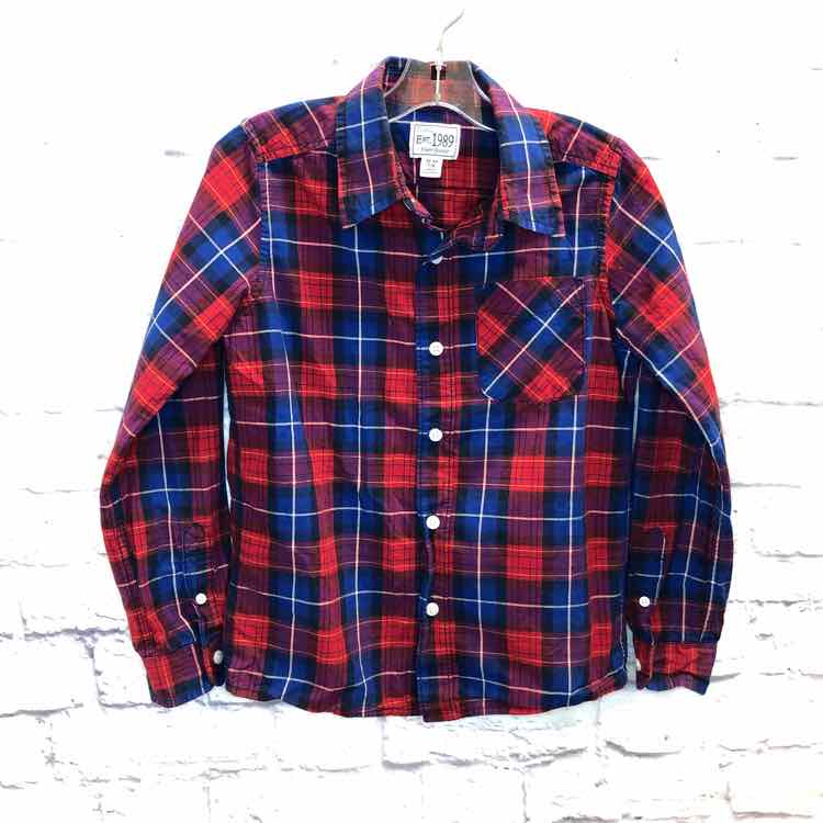 Childrens Place Plaid Size 7 Boy Polo or Button Down
