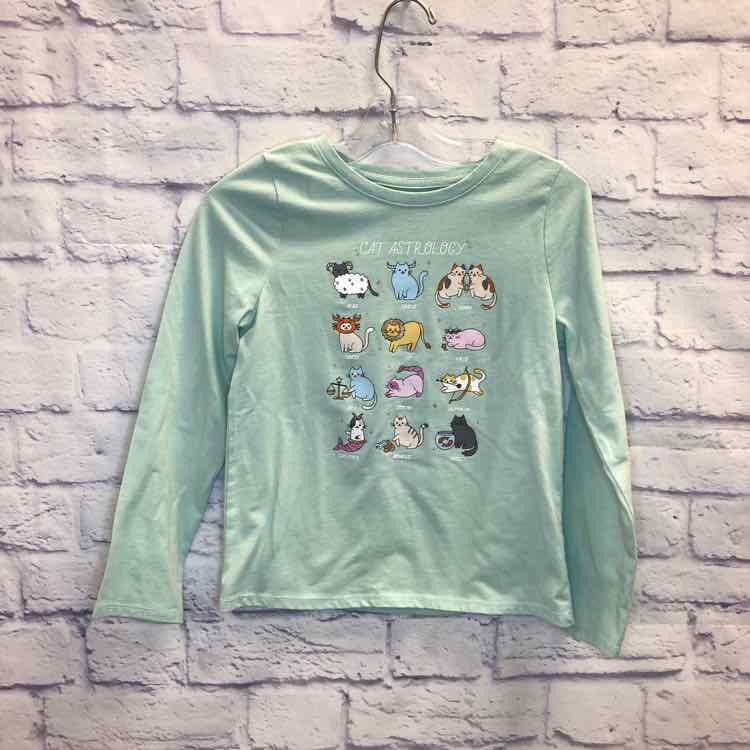 Cat & Jack Green Size 6 Girls Long Sleeve Shirt