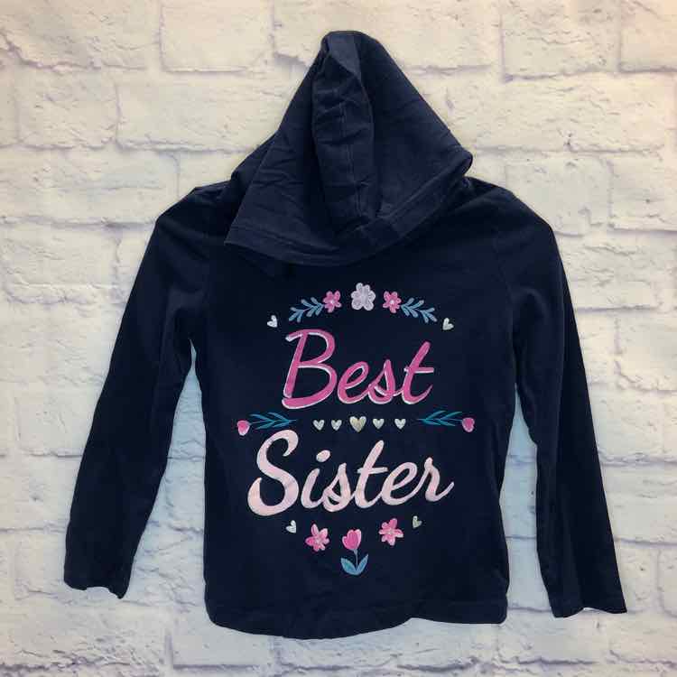 Carters Navy Size 6 Girls Long Sleeve Shirt