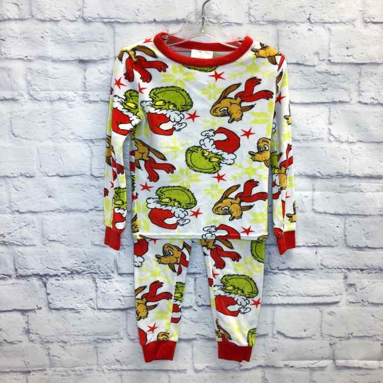Grinch Red & Green Size 4T Boys Pajamas