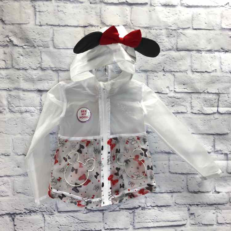 Minnie Mouse Clear Size 4T Girls Coat/Jacket